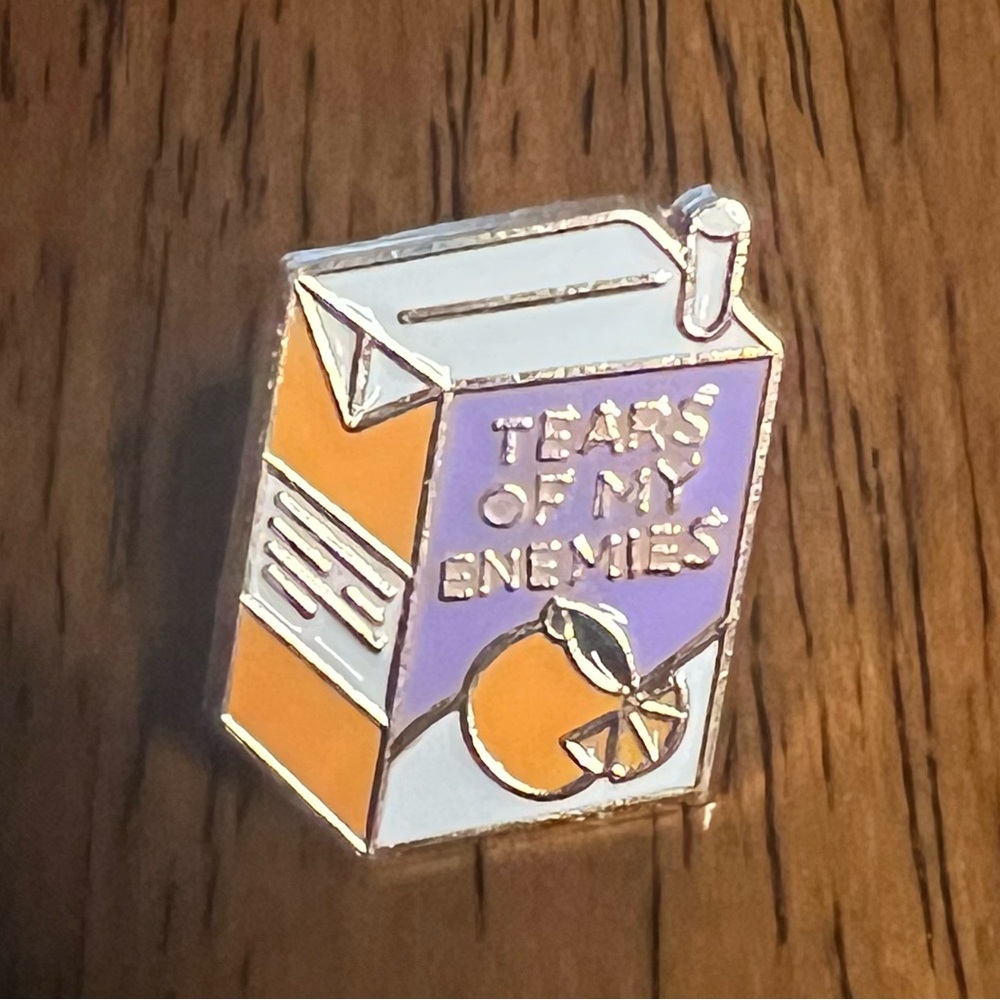 *5/$15* NEW - Tears of my Enemies Juicebox Enamel Pin